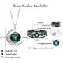 Dcfywl731 Fashion 12 Twelve Constellations Hand Woven Leather Bracelet and Moon Pendant Necklace Zodiac Sign Jewelry Set Dcfywl731 Fashion 12 Twelve Constellations Hand Woven Leather Bracelet and Moon Pendant Necklace Zodiac Sign Jewelry Set