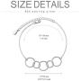 SOULMEET 60th 50th 40th 30th Birthday Bracelet Gifts for Women, Each Sterling Silver Circle for A Fabulous Decades