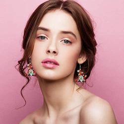 Stology Spring Summer Gnome Acrylic Earrings, Bee Statement Dangle Resin Jewelry Fashion Accessories for Women Girls