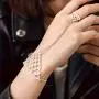 Yalice Gothic Finger Bracelet Ring Vintage Hand Chains Punk Slave Finger Chain Jewelry for Women and Girls (Silver)