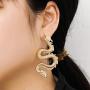 Dragon Dangle Earrings Exaggerated Chinese Dragon Small Hoop Earrings for Women Girls Hip Hop Party Jewelry Gifts