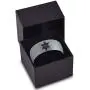 Sheriff Deputy Authoriy Crest Badge Ring - Tungsten Band 8mm - Men - Women - 18k Rose Gold Step Bevel Edge - Yellow - Grey - Blue - Black - Brushed - Polished - Wedding - Gift Dome Flat
