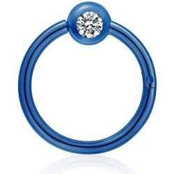 outerunner 316L Surgical Steel Septum Piercing Nose Rings Hoop Clicker Ring Hypoallergenic Nose Ring 16G Diameter 8mm and 10mm with 4mm Diamond Ball Nose Ring Hoop Rose Gold