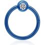 outerunner 316L Surgical Steel Septum Piercing Nose Rings Hoop Clicker Ring Hypoallergenic Nose Ring 16G Diameter 8mm and 10mm with 4mm Diamond Ball Nose Ring Hoop Rose Gold
