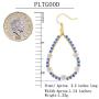 PLTGOOD Daisy Drop Dangle Earrings for Women Girls - Handmade Bohemian Miyuki Delica Beads Tear Statement Earrings Vintage Fashion Jewelry