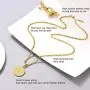 PROSTEEL Stainless Steel Saint Benedict Medal Necklace, Protection Jewelry for Men Women, 18K Real Gold Plated, 22inch-24inch Adjustable, Come Gift Box