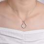 NIFUNAO 925 Sterling Silver Ring Holder Necklace Rhombus Pendant Necklace Jewelry Gift for Wife, Nurse,