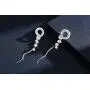SBLING Platinum-Plated Cubic Zirconia Drop Earrings - Gifts for Women/Girls SBLING Platinum-Plated Cubic Zirconia Drop Earrings - Gifts for Women/Girls