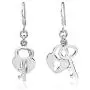 Romantic Key to My Heart .925 Sterling Silver Dangle Earrings Romantic Key to My Heart .925 Sterling Silver Dangle Earrings