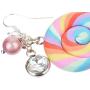 MJartoria Lollipop Dangle Earrings for Teen Girls, Colorful Rainbow Dangle Earrings Cute Candy Pendant Earrings Jewelry For Women