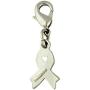 PinMarts Purple Awareness Ribbon Domestic Violence Enamel Charm