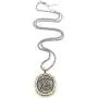 LESLIE BOULES Vintage Saint Michael The Archangel Medal Necklace for Men 22 Inches Length Protection Jewelry