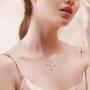 LUHE Stethoscope Pendant Necklace 925 Sterling Silver Heart Necklace Doctor Nurse Graduation Gift