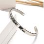 Inspirational Cuff Bracelets Personalized Gift for Grandma Mom Daughter Niece Aunt, Engraved Hidden Message Stainless Steel Bangle Crown Birthday Jewelry with Gift Box for Women Girl
