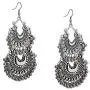 Zephyrr Fashion Turkish Style Beaded Layered Chandbali Earrings Statement Jewelry for Women (JAE-4887)