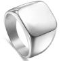 enhong Signet Biker Rings Solid Polished Stainless Steel Ring for Men Ideal Gift Size 7-15 in Gold,Black and Silver