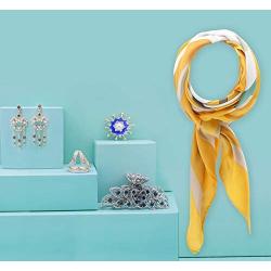 Hypetons Fashion Jewelry Gift for Women - 5 Piece Costume Jewelry Set Mothers Day Gift for Girlfriend Lover Mom Grandma Scarf for Her Hair Clips for Girl Scarf Buckle for Women Earrings Brooch Pin
