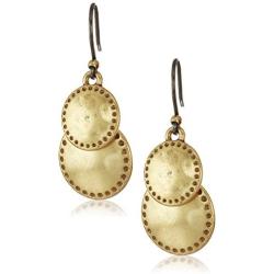 Lucky Brand Double Drop Earrings, Gold, One Size