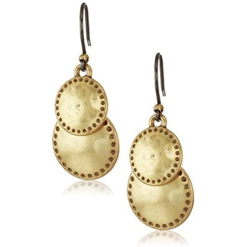 Lucky Brand Double Drop Earrings, Gold, One Size