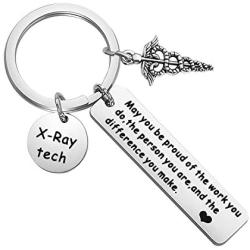 SEIRAA X-ray Tech Gift Radiology Tech 2020 Graduation Gift You Make A Difference Keychain Radiologic Technologist Appreciation Jewelry