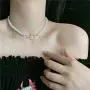 White Pearl Bead Necklaces Crystal Rhinestone Saturn Planet Necklace White Pearl Bead Necklaces Crystal Rhinestone Saturn Planet Necklace