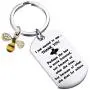 BEKECH Honey Bee Charm Keychain Perhaps the Bee Is More Honored Because of What She Does for Others Bee Jewelry Keyring Appreciation Gift for Teachers, Coworkers,Employees BEKECH Honey Bee Charm Keychain Perhaps the Bee Is More Honored Because of What She Does for Others Bee Jewelry Keyring Appreciation Gift for Teachers, Coworkers,Employees