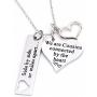 LParkin Cousin Necklace Side by Side Or Miles Apart We are Cousins Connected by The Heart