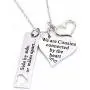 LParkin Cousin Necklace Side by Side Or Miles Apart We are Cousins Connected by The Heart LParkin Cousin Necklace Side by Side Or Miles Apart We are Cousins Connected by The Heart
