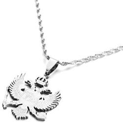 Stainless Steel Montenegro Pendant Necklace for Women Trendy Montenegro Eagle Jewelry