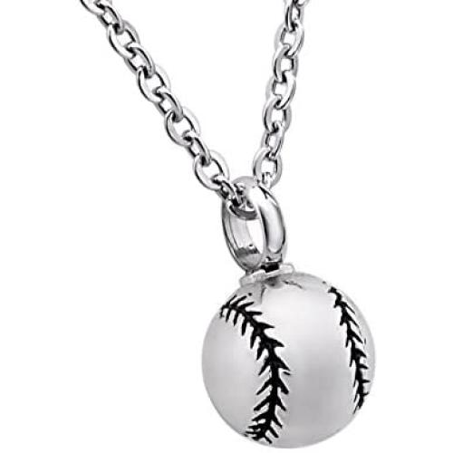 KY Baseball Memorial Urn Pendant Necklace Keychain Ashes Keepsake Cremation Charm Jewelry
