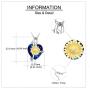 ONEFINITY Sunflower Necklace 925 Sterling Silver Sunflower Crystal Necklaces Sunflower Jewelry for Women Girls Gifts