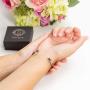 Friendship Bracelet | Stainless Steel Bangle Bracelets for Women | Personalized Gifts for Her Engraved Partners in Crime Wrapped in Black Jewelry Gift Box