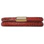 Endless Jewelry Double Red Reptile JLO Bracelet with Stainless Steel Clasp
