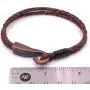 Big Hook Mens Braided Leather Bracelet Brown Handcrafted in USA Big Hook Mens Braided Leather Bracelet Brown Handcrafted in USA