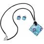 GlassOfVenice Murano Glass Venetian Reflections Necklace and Earrings Set - Aqua Blue GlassOfVenice Murano Glass Venetian Reflections Necklace and Earrings Set - Aqua Blue