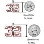 LuxglitterLin Baseball Jersey Number 45 Pendant Necklace Inspiration Punk Initial Stainless Steel Jewelry for Men 3mm Keel Link Chain 25mm High