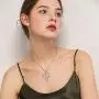 S925 Sterling Silver Jewelry Animal in Heart Pendant Necklace 18 inches