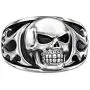 Skull Ring for Men, Gothic Demon Skull Head Ring, Punk Rock Skull Totem Ring, Vintage Black Eye Skull Bone Amulet Ring, Hip Hop Halloween Biker Ring, Viking Skull Jewelry Gift for Men Boys Skull Ring for Men, Gothic Demon Skull Head Ring, Punk Rock Skull Totem Ring, Vintage Black Eye Skull Bone Amulet Ring, Hip Hop Halloween Biker Ring, Viking Skull Jewelry Gift for Men Boys