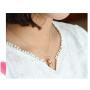 Personality Pearl Rhinestone Peanut Pendant Necklace For Women Girls Valentines Day Gifts