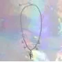 Angel Cupid Chain Necklace Steel Stainless Y2K Aesthetic Angel Love Heart Choker Necklace for Women Girls Men Boys