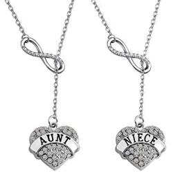 BAUNA Niece Gift from Aunt Auntie Gifts Aunt Niece Pendant Necklace Niece Birthday Gift Graduation Gift