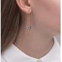 Hummingbird Earrings For Women Threader Earrings Dangle Drop Earrings Crystal Tassel Earrings Rhinestone Diamond Stud Earrings Thanksgiving Day Gift Fashion Jewelry For Women Girls(Pink/Blue)