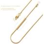 ASHINE 0.8mm Italian Box Chain Necklace 925 Sterling Silver 16'' - 30'' with Silver Polishing Cloth