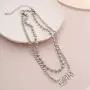 YERTTER Dainty Double-layer Beads Chain Love Chain Choker Necklace Jewelry Women Statement Chunky Chain Necklace for Party Prom YERTTER Dainty Double-layer Beads Chain Love Chain Choker Necklace Jewelry Women Statement Chunky Chain Necklace for Party Prom