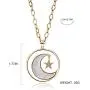 welbijoux Long Moon Star Shell Pendant Necklace for Women Sweater Layered Y Statement Bohemian Chain Girls Mother Jewelry with Gifts Box