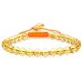 Natural Yellow Crystal Citrine Gemstone 6mm Round Beads Adjustable Braided Macrame Tassels Chakra Reiki Bracelet