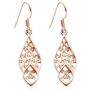 Shop LC 925 Sterling Silver 14K Rose Gold Plated Dangle Drop Earrings for Women Prom Jewelry Mothers Day Gifts