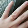 METTU Silver and Rose Gold Open Adjustable Love Arrow Ring for Girls