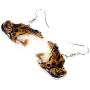 WEVENI Acrylic Green Brown Frog Earrings Dangle Drop Cute Jewelry For Women Girls Novelty Gift
