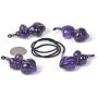 JUST IN STONES Gemstone Rock Crystal Hand Carved Goddess Chakra Reiki Pendant Necklace 20 Inch